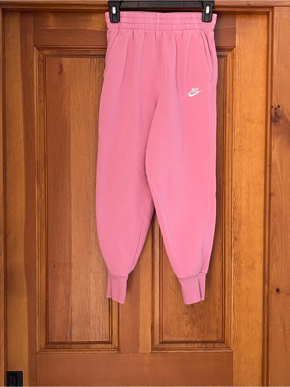 Nike Kids Pink Fleece Jogger Bottoms